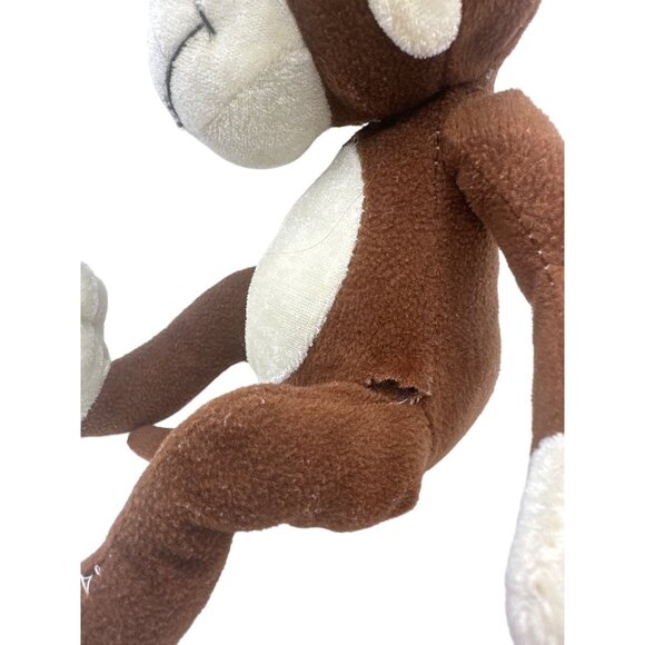 Brown Monkey Plush Toy With Peeled Banana Hat 2011 Stuffed Animal - Picture 5 of 7